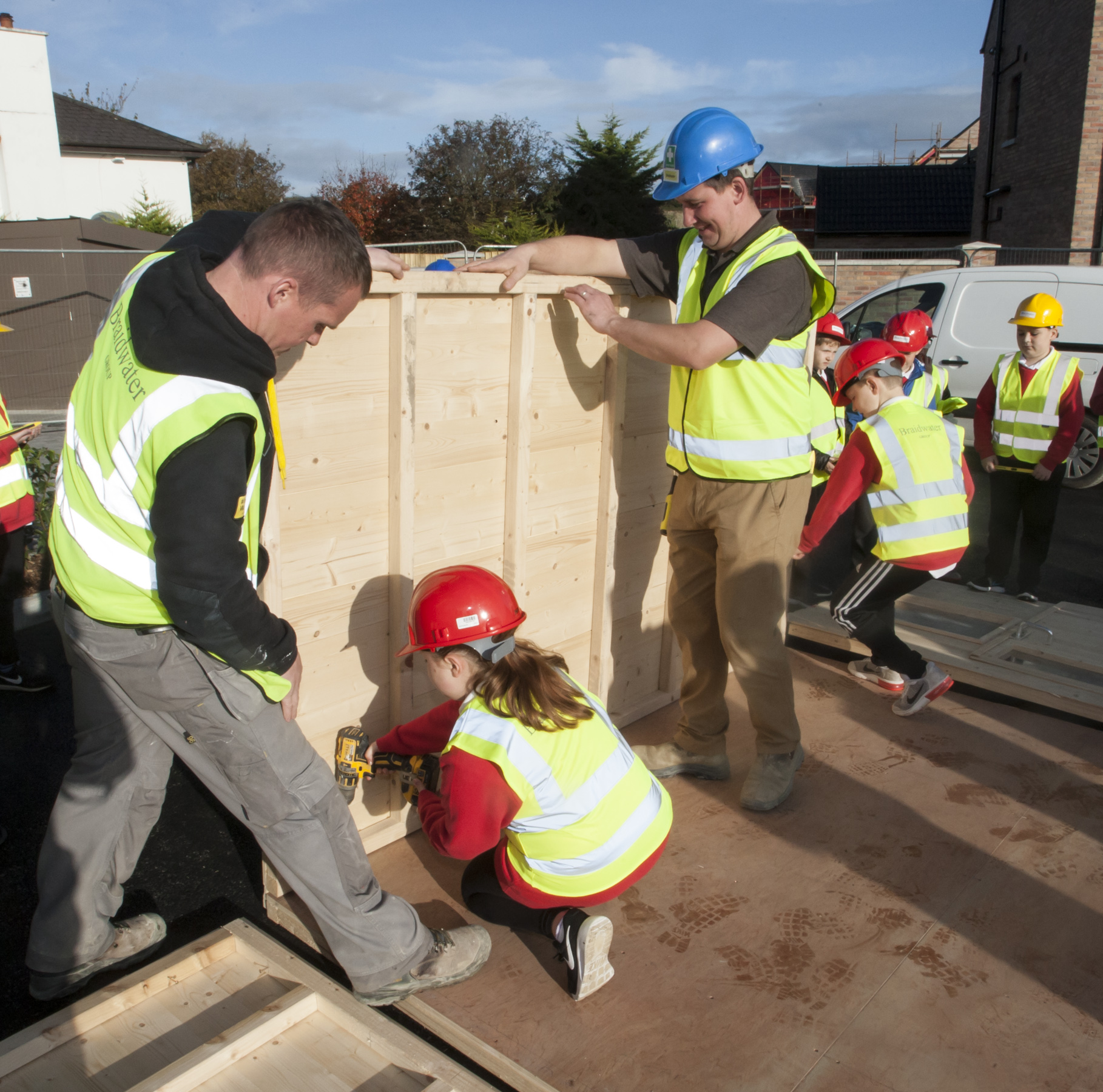 Pupils from Drumahoe Primary School visit Beech Hill View Braidwater